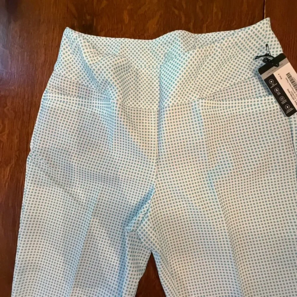NWT Tail Golf 2-Piece Set Cerulean UPF 50 Sleeveless Top & Ankle Pants Size 6